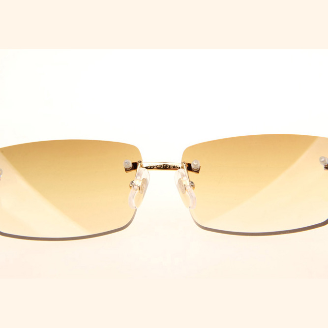 Cartier CT_3524012 Black Grey Buffalo Sunglasses In Gold Brown - FashionPlug