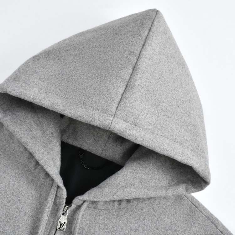 Louis Vuitton Tailored Technical Wool Hooded Blouson  1AFYBO - FashionPlug