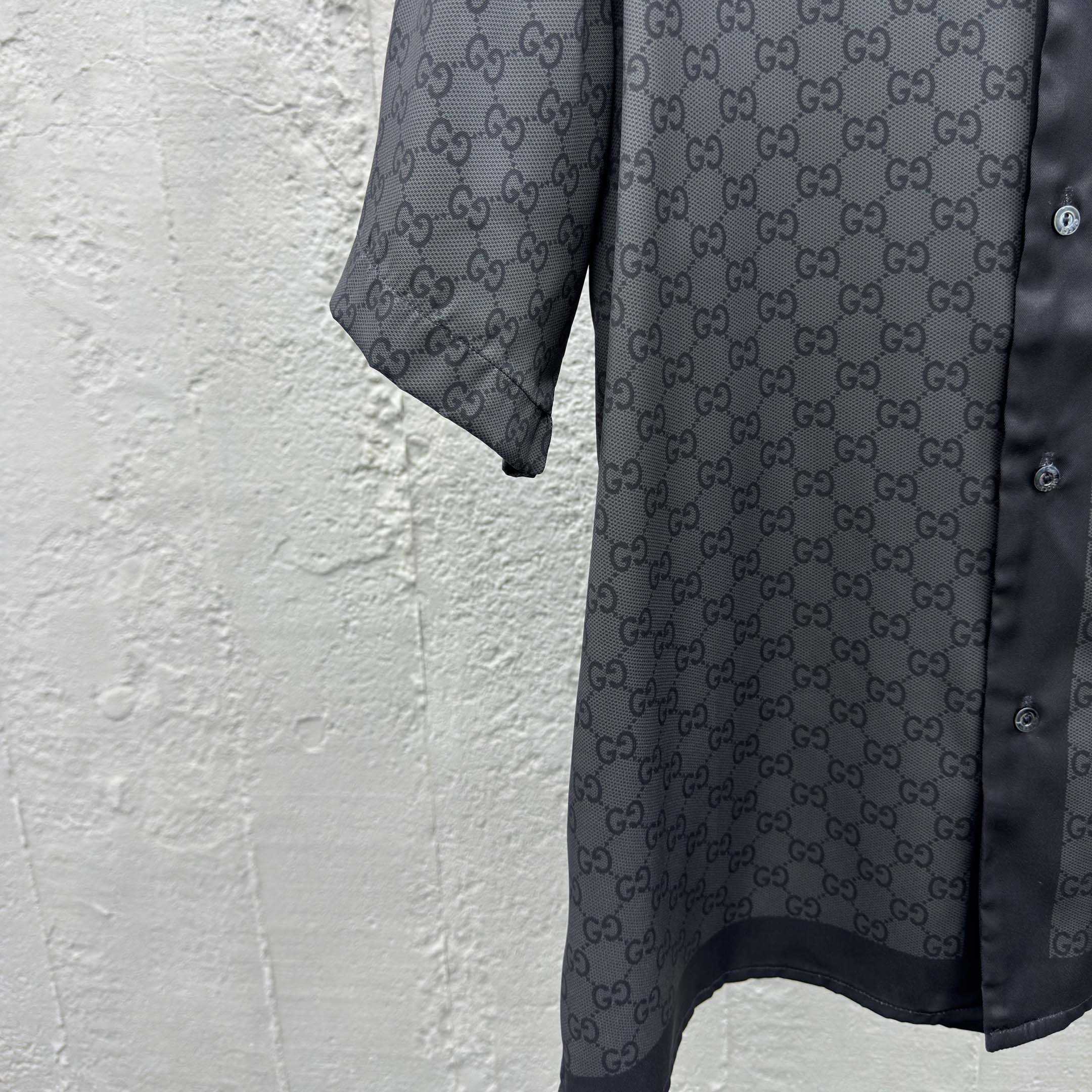 Gucci Printed Silk Twill Bowling Shirt - FashionPlug