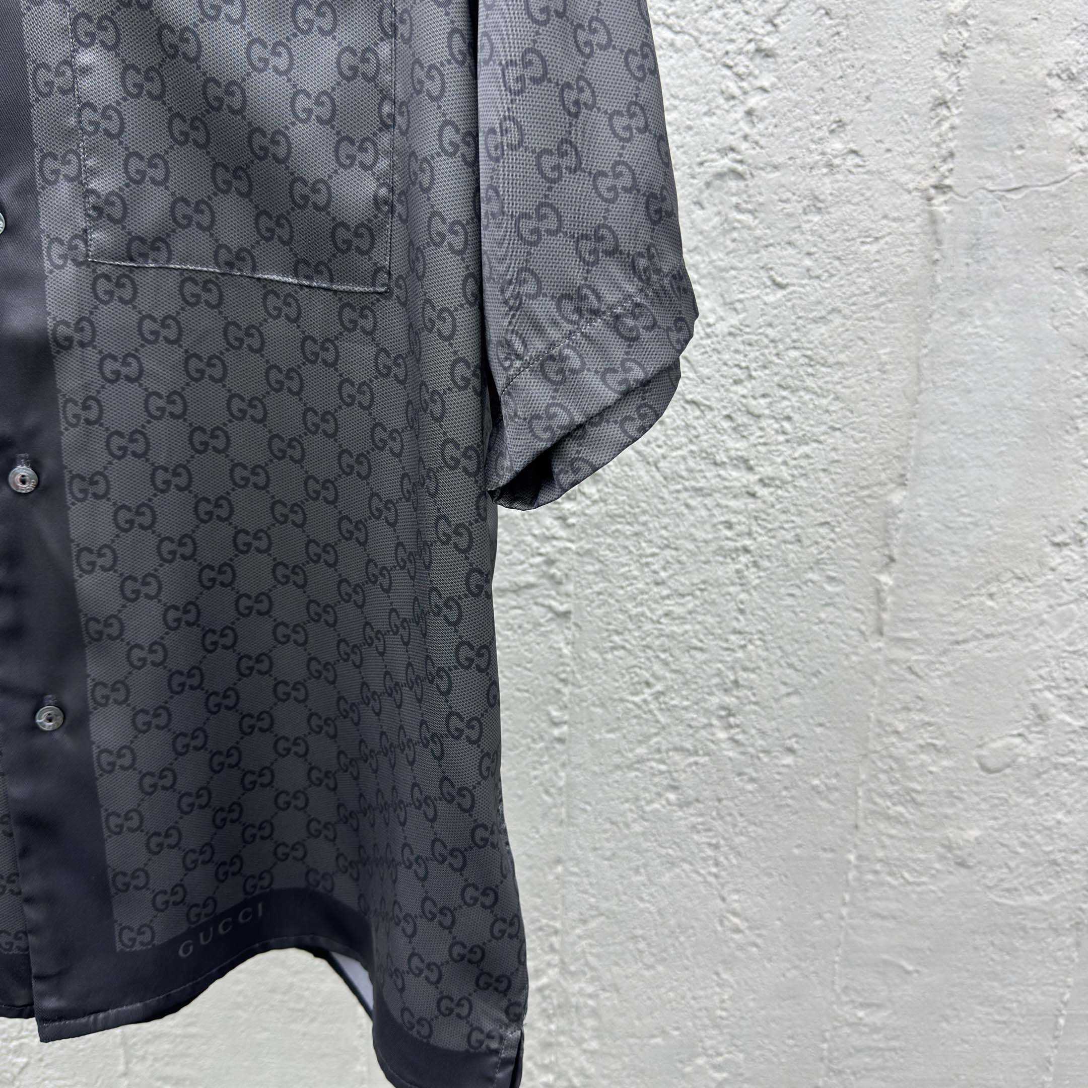 Gucci Printed Silk Twill Bowling Shirt - FashionPlug
