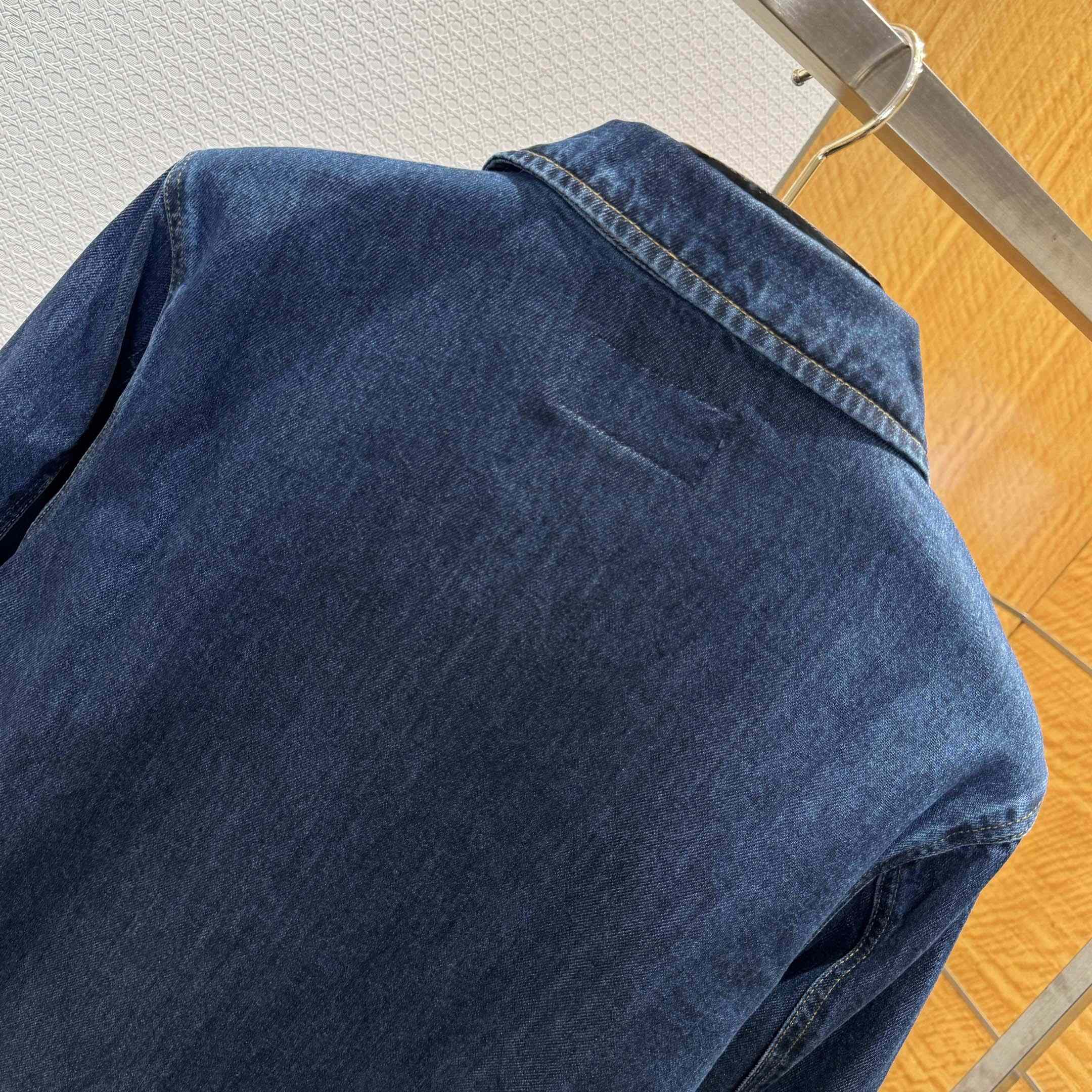 Prada Light Denim Zipper Jacket - FashionPlug