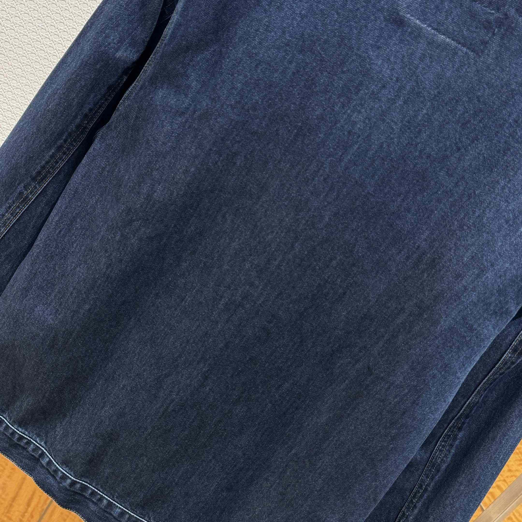 Prada Light Denim Zipper Jacket - FashionPlug