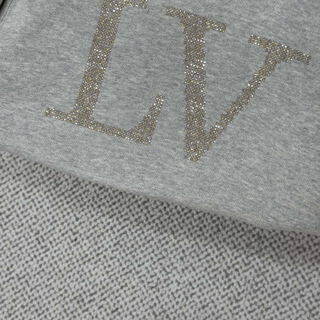 Louis Vuitton Rhinestone Signature Hoodie   1AIBLF - FashionPlug