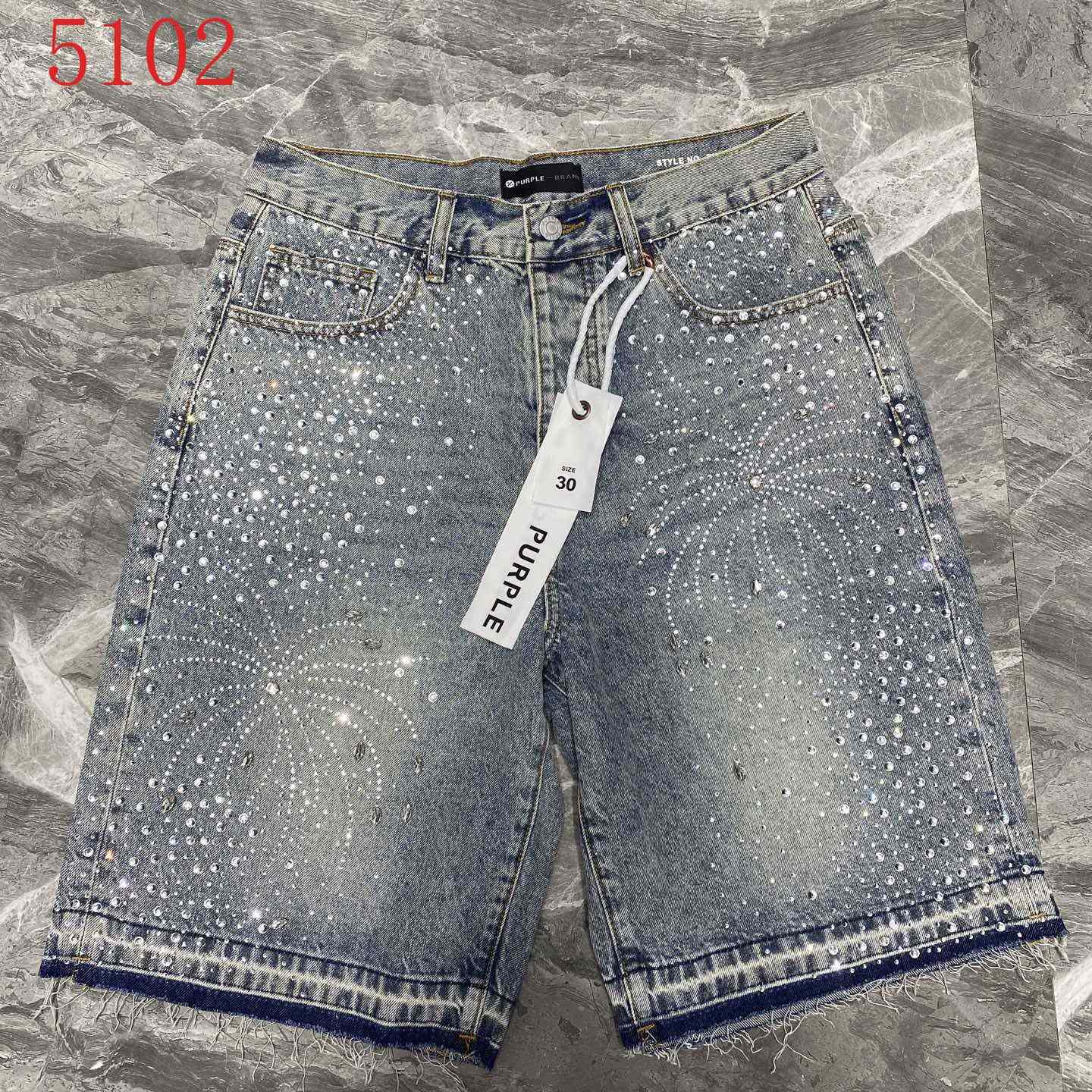 Purple-Brand Shorts   5102 - FashionPlug