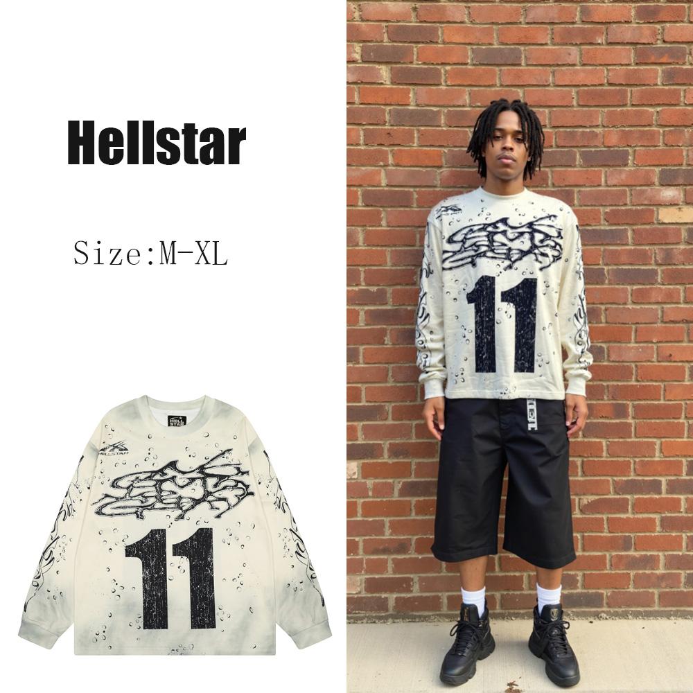Hellstar Studios Moto Cross Longsleeve T-Shirt  - FashionPlug