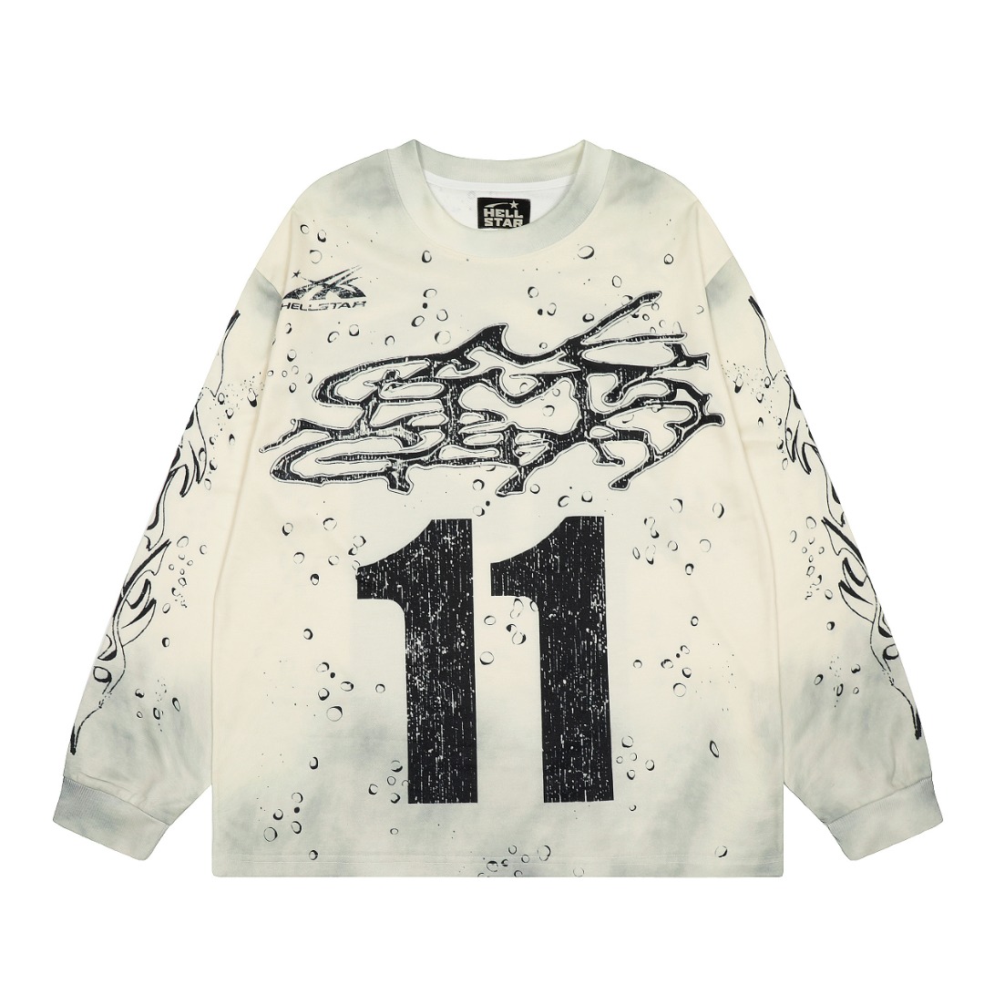Hellstar Studios Moto Cross Longsleeve T-Shirt  - FashionPlug