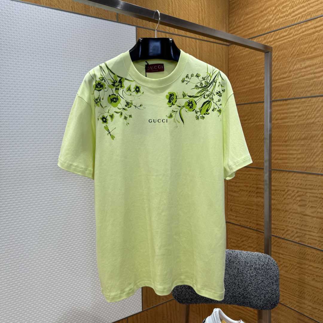 Gucci Soft Cotton Jersey T-shirt With Print - FashionPlug