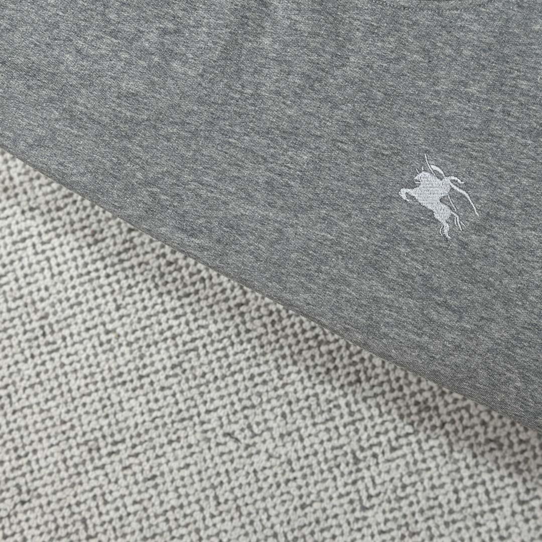 Burberry Check Trim Cotton Sweatshirt - FashionPlug