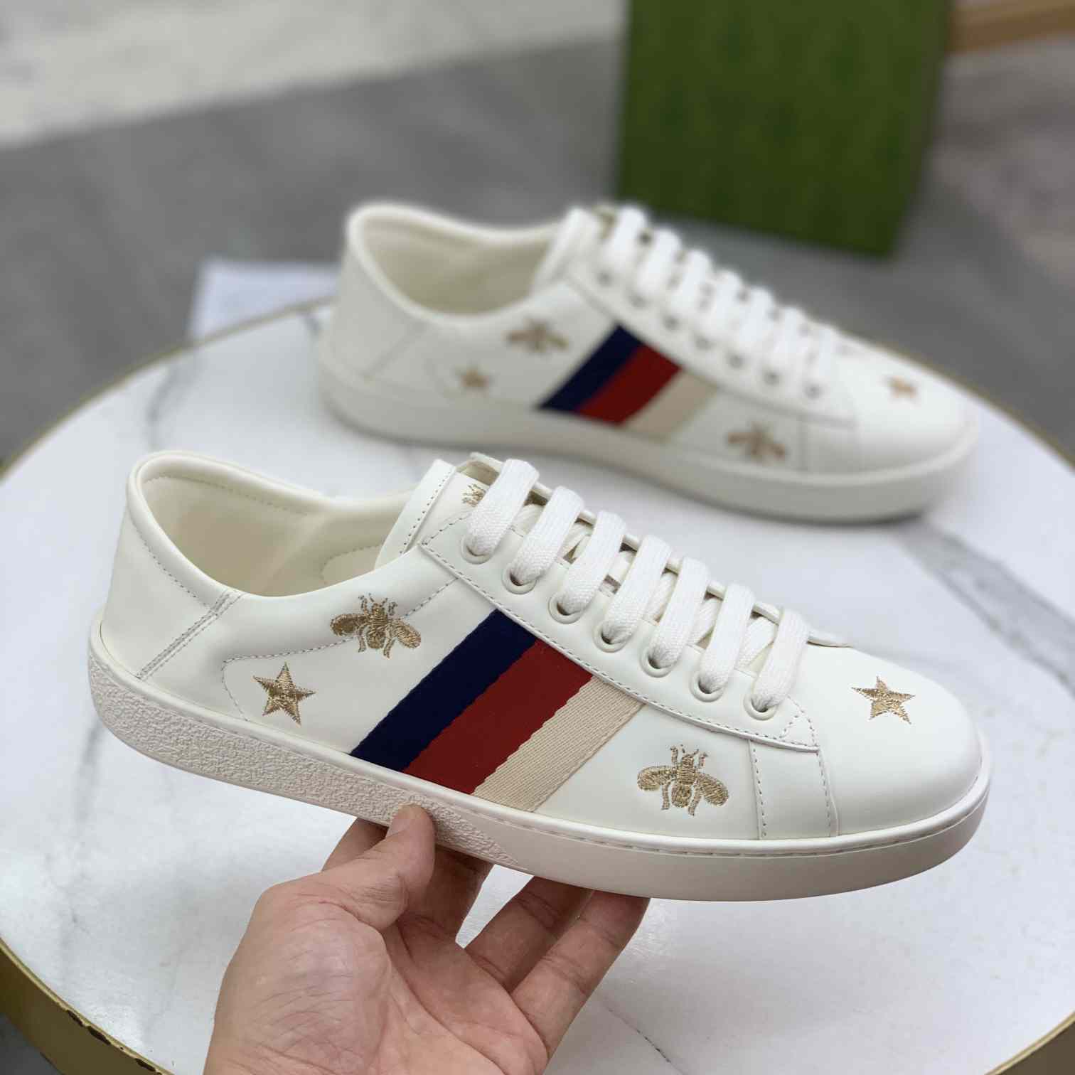 Gucci Ace Bees and Stars - FashionPlug