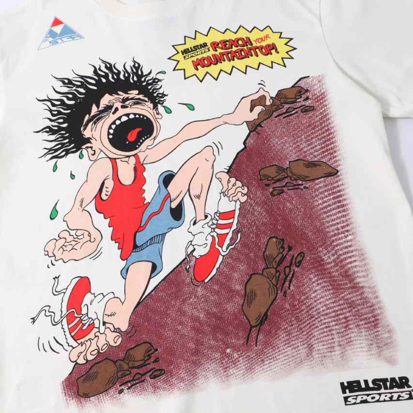 Hellstar Mountain Climber T-Shirt 'White' - FashionPlug