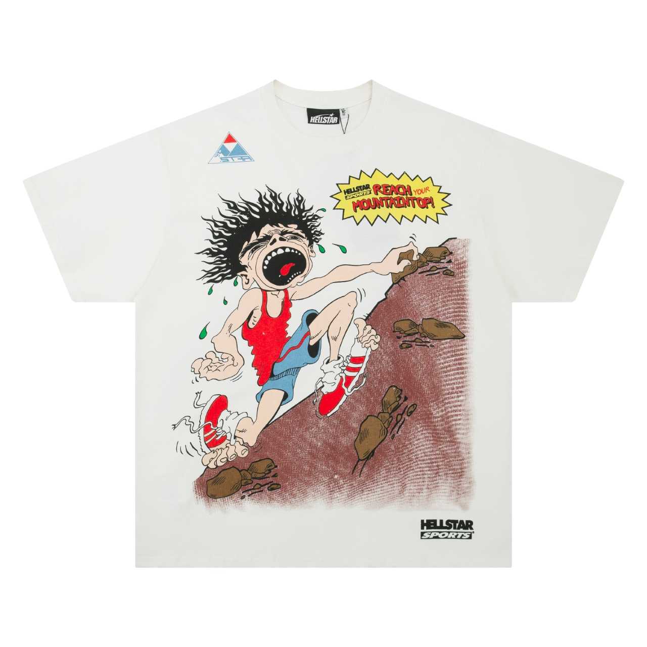 Hellstar Mountain Climber T-Shirt 'White' - FashionPlug