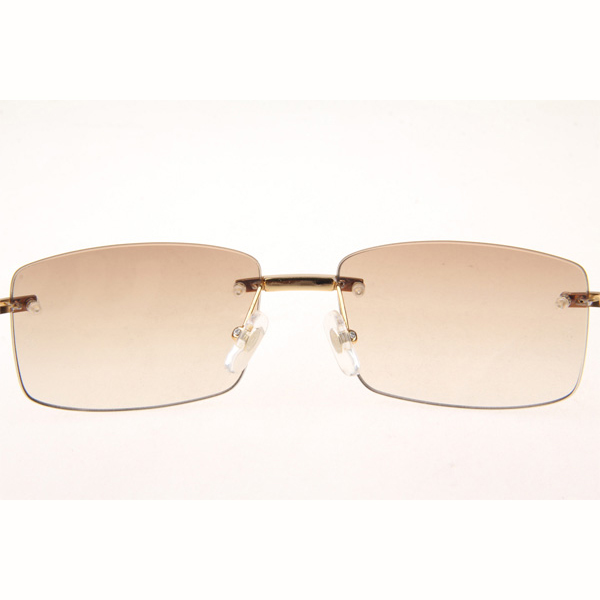 Cartier CT_3524012 Diamond Black Buffalo Eyeglasses In Gold Brown - FashionPlug
