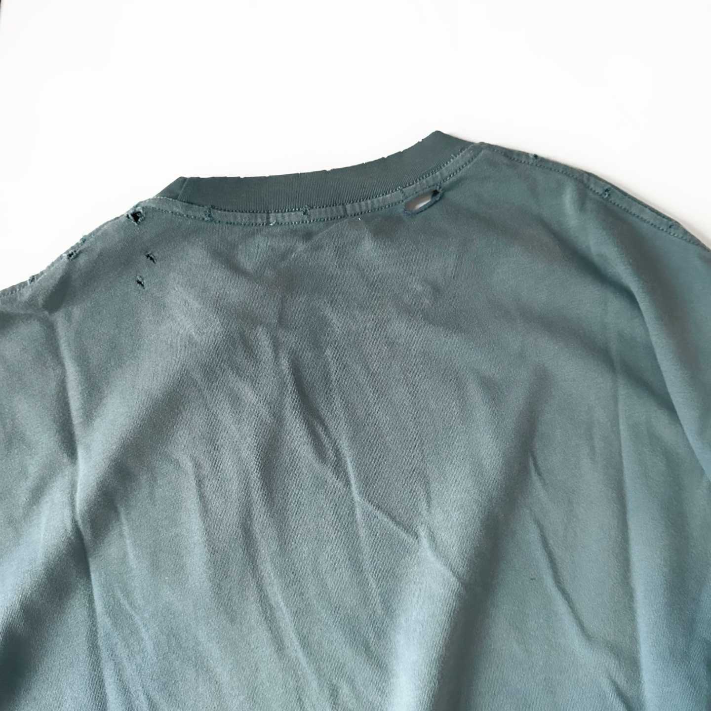Enfants Riches Déprimés Classic Logo Long-Sleeve T-Shirt 'Stained Blue' - FashionPlug