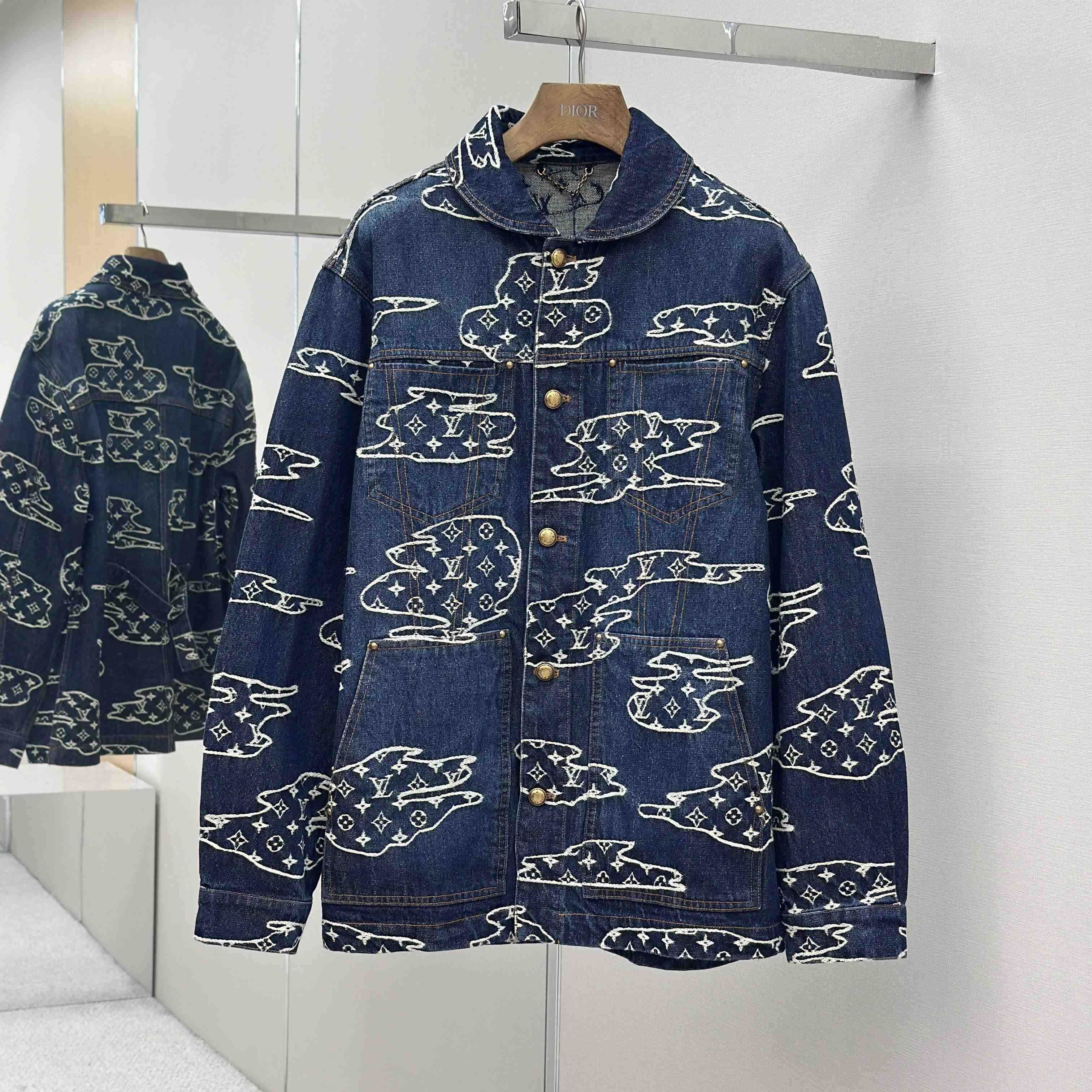 Louis Vuitton Monogram Denim Workwear Blouson   1AILN5 - FashionPlug