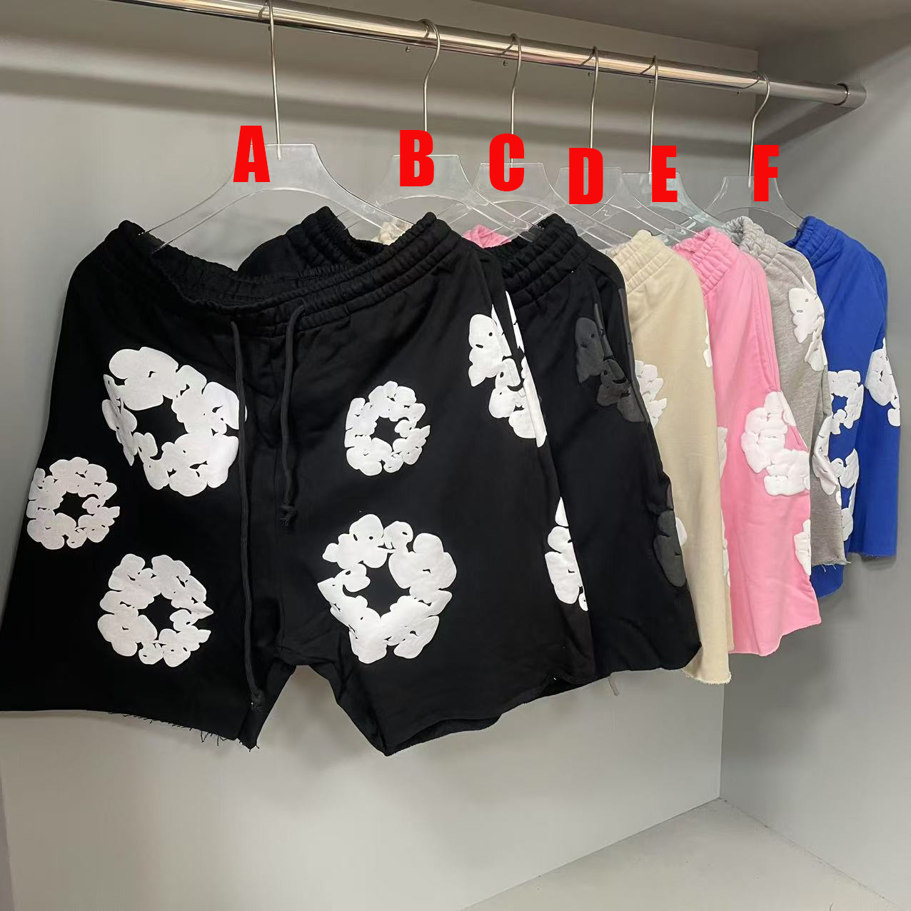 Denim Tears Cotton Wreath Sweatshorts - FashionPlug