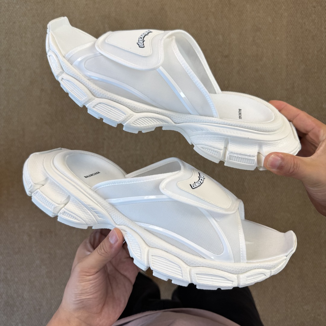 Balenciaga 3XL Slide Sandal 'White' - FashionPlug