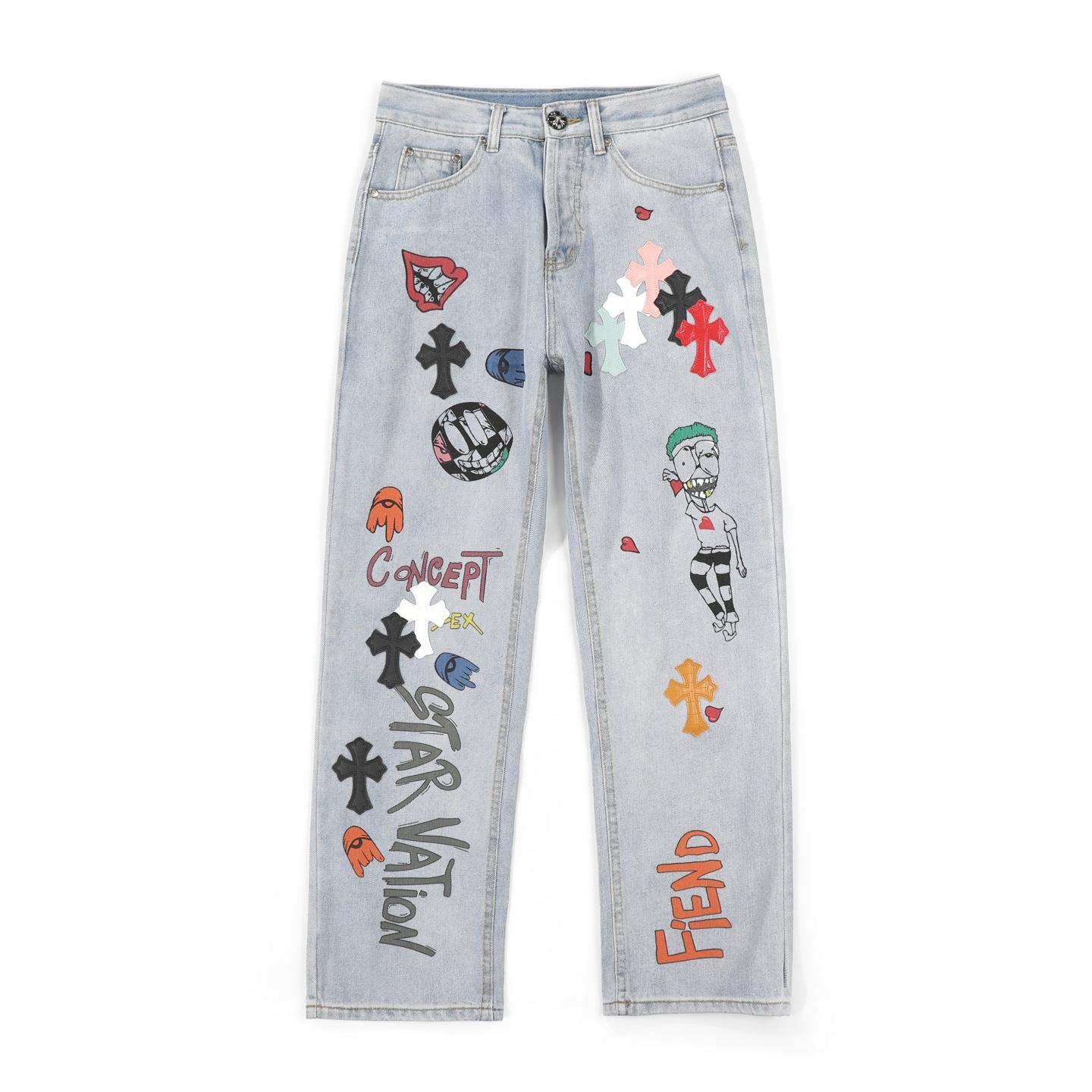 Chrome Hearts Jeans - FashionPlug