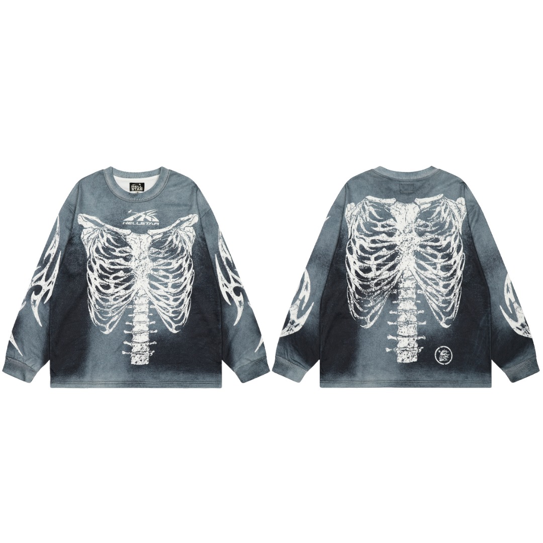 Hellstar Skeleton Long-Sleeve T-shirt - FashionPlug