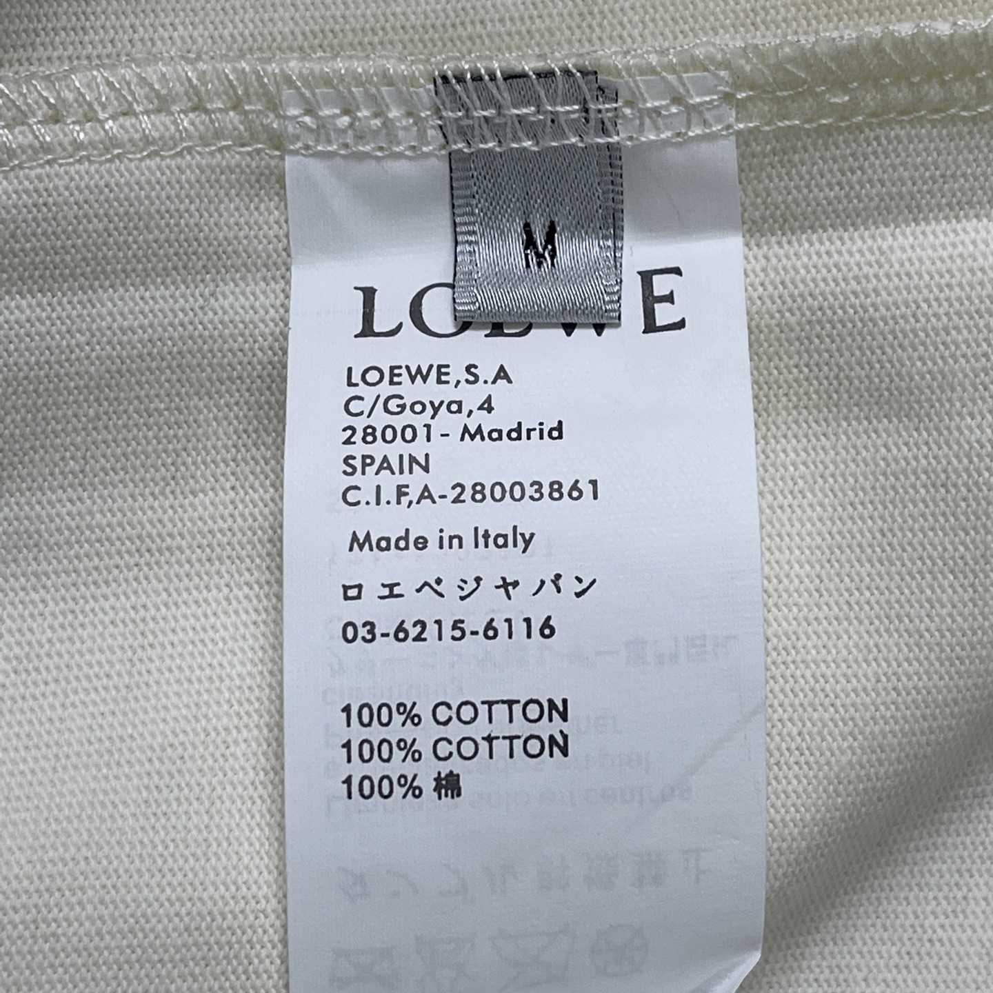 Loewe Loose Fit T-shirt In Cotton - FashionPlug