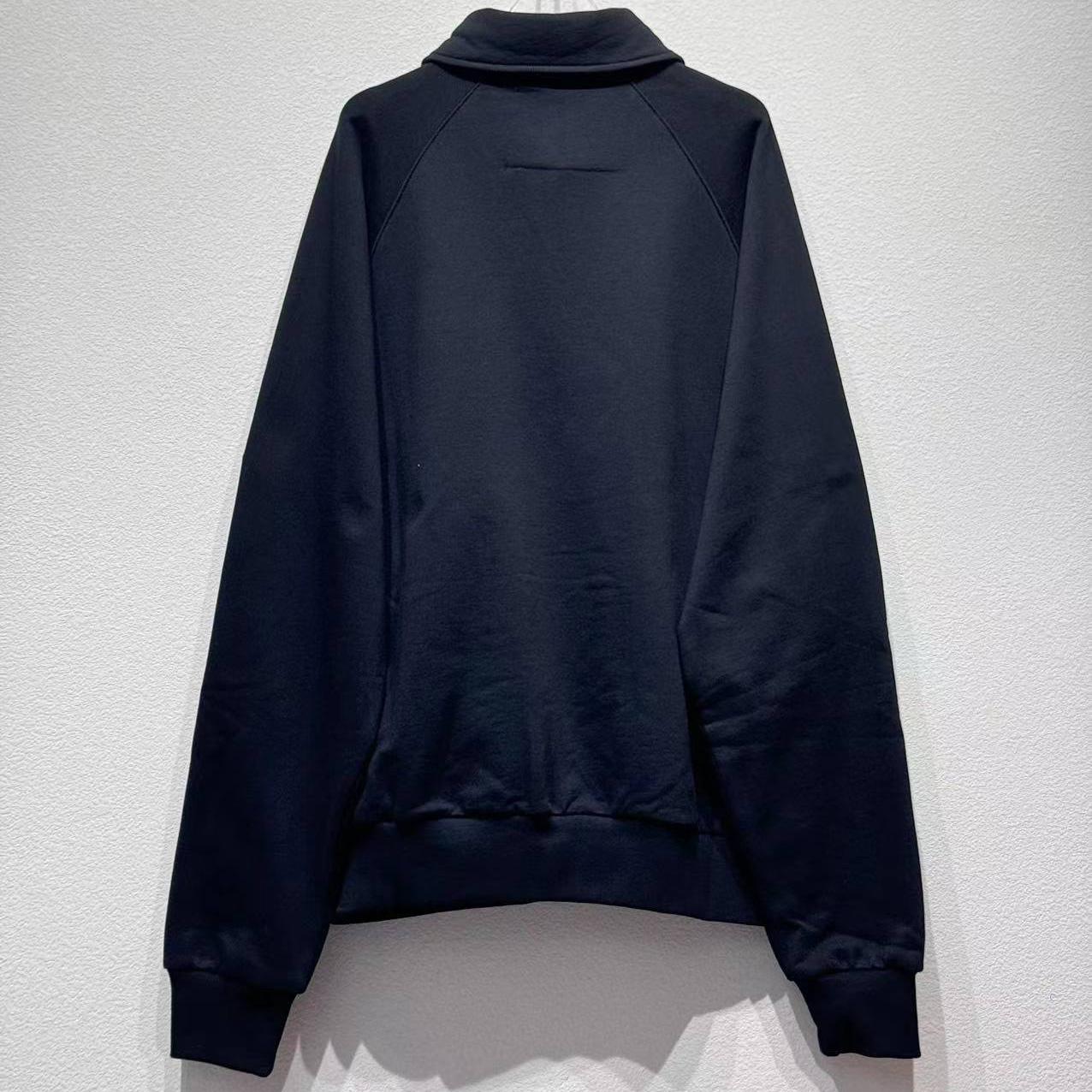 Givenchy Embroidered Logo Fleece Polo Sweatshirt In Black - FashionPlug