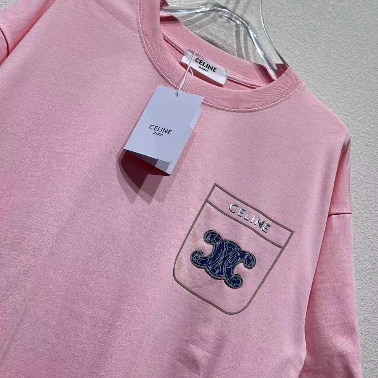 Celine Cotton Tee - FashionPlug
