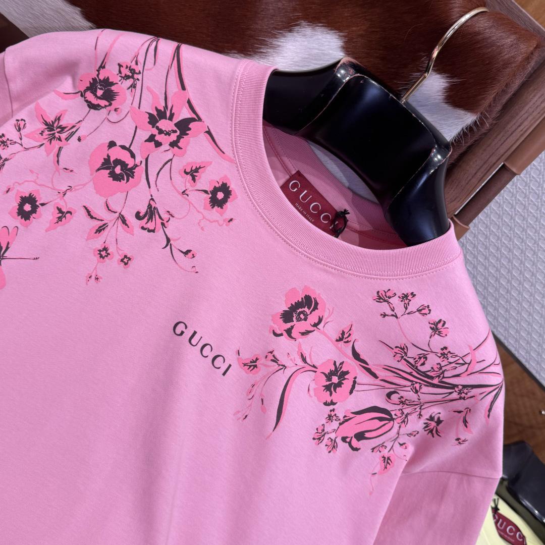 Gucci Soft Cotton Jersey T-shirt With Print - FashionPlug