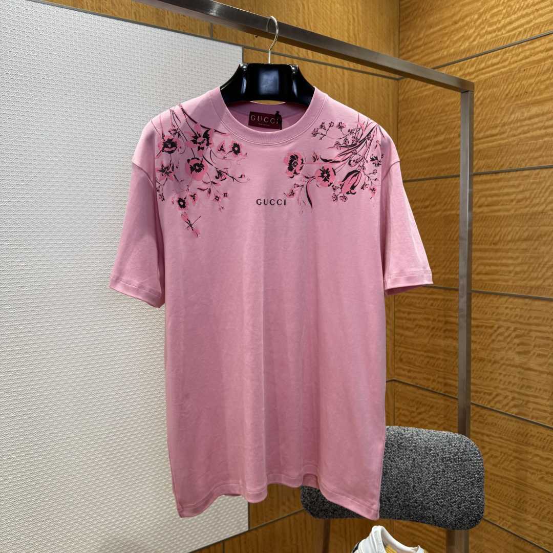 Gucci Soft Cotton Jersey T-shirt With Print - FashionPlug