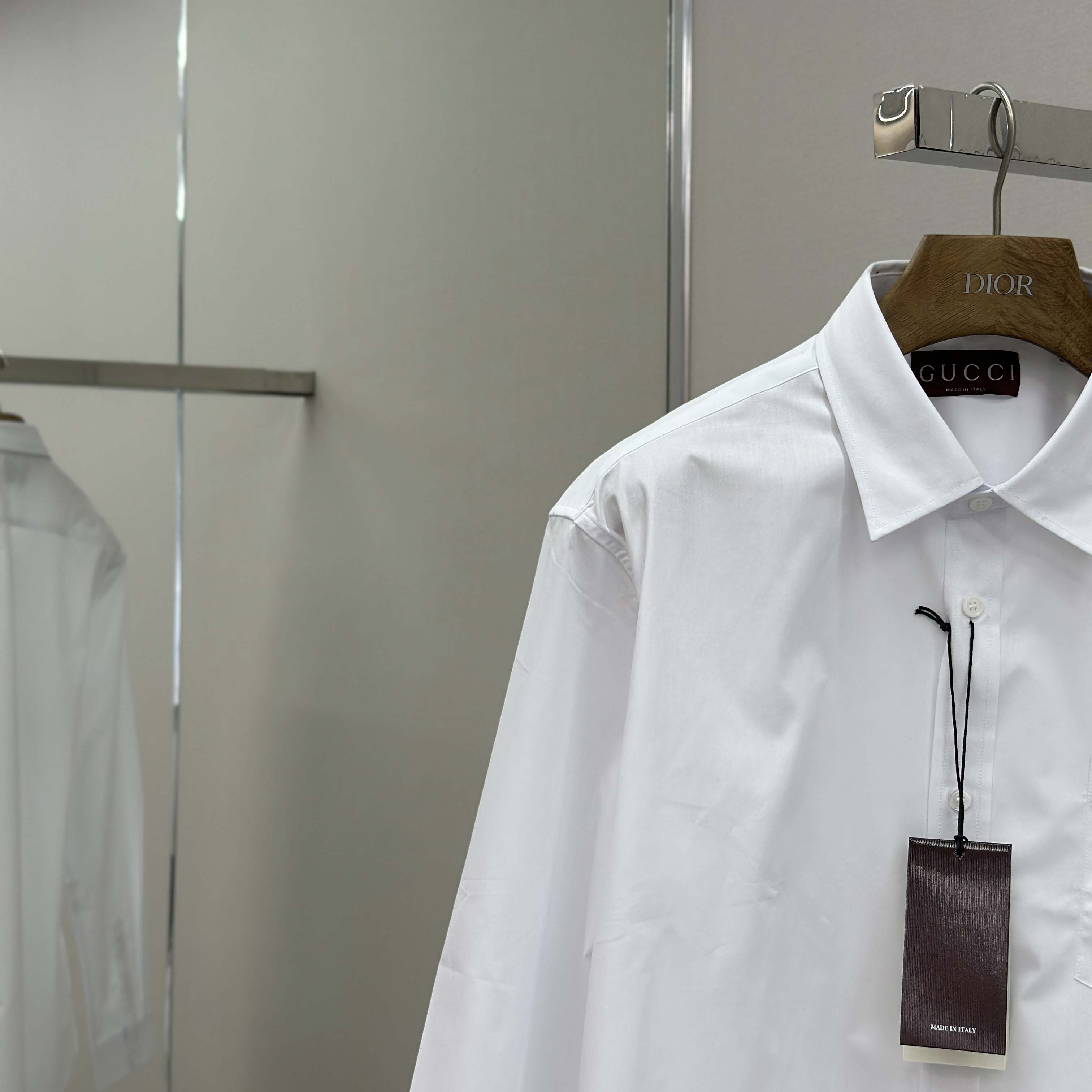 Gucci Cotton Poplin Shirt With Embroidery - FashionPlug