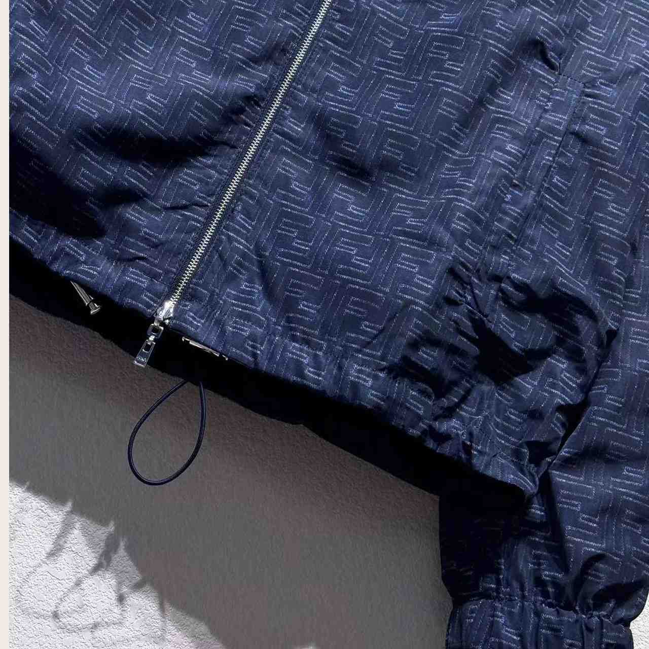 Fendi Blue FF Nylon Jacket - FashionPlug