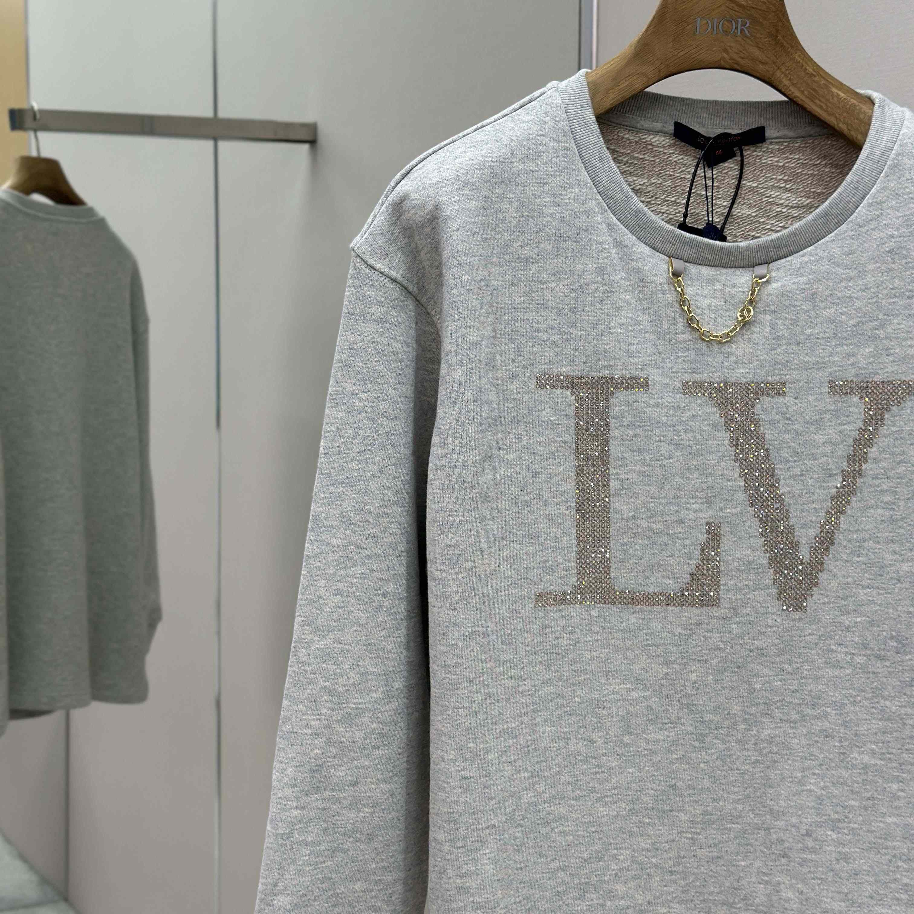 Louis Vuitton Rhinestone Signature Sweater   1AIBL9 - FashionPlug