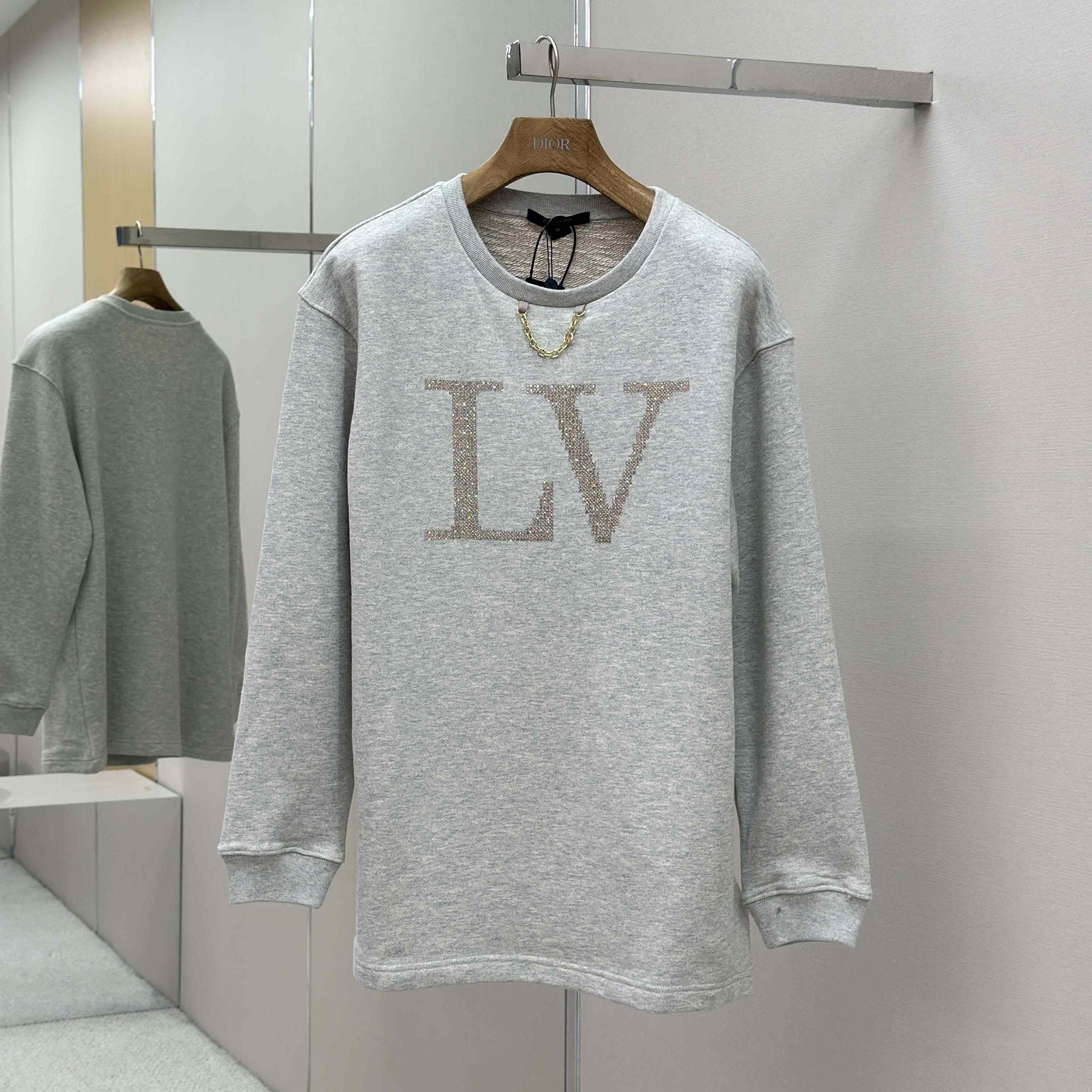 Louis Vuitton Rhinestone Signature Sweater   1AIBL9 - FashionPlug