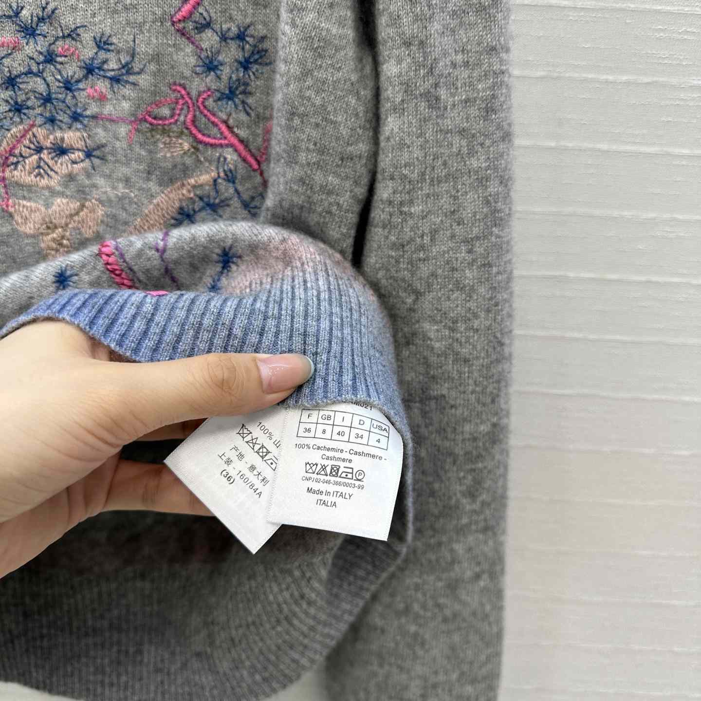 Dior Embroidered Sweater  - FashionPlug
