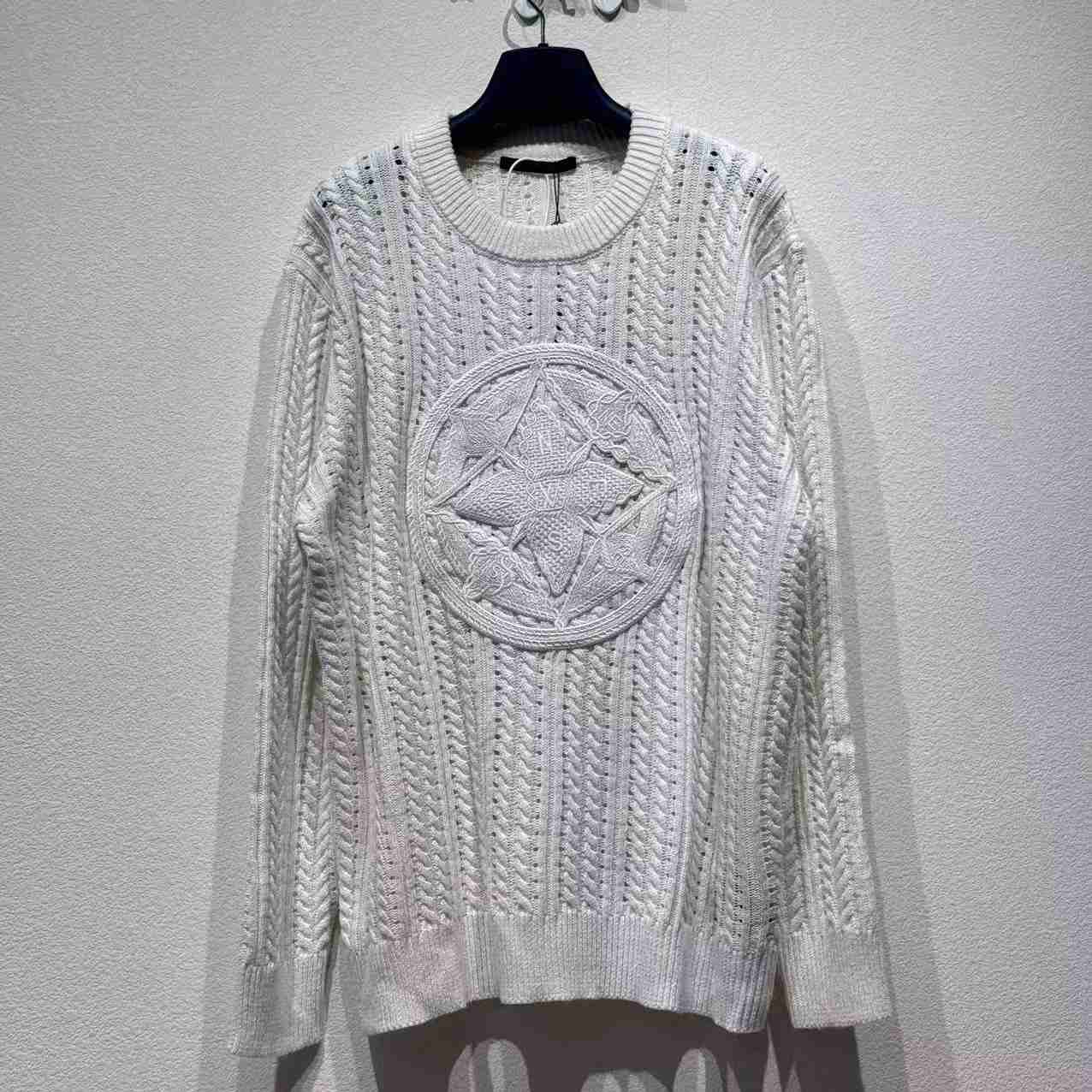 Louis Vuitton Long-Sleeved Cable-Knit Crewneck   1AHVOL - FashionPlug