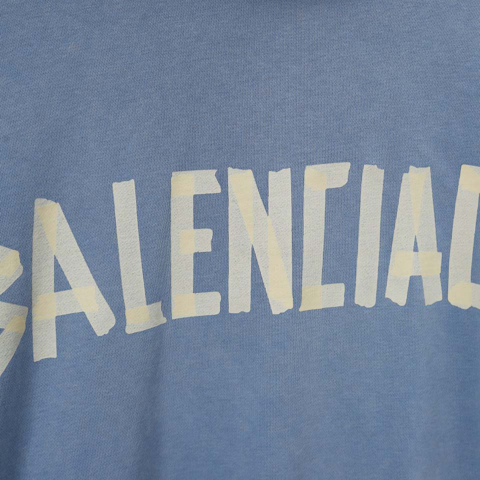 Balenciaga Faded Tape Type hoodie - FashionPlug