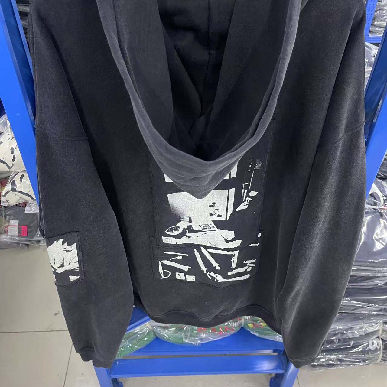 Enfants Riches Déprimés ERD Disarm Assemblage Zip Hoodie - FashionPlug