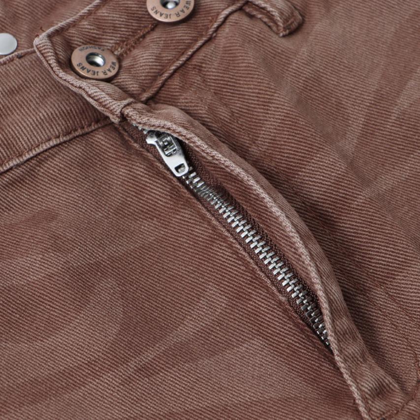 Hellstar Brown Camo Denim Shorts - FashionPlug
