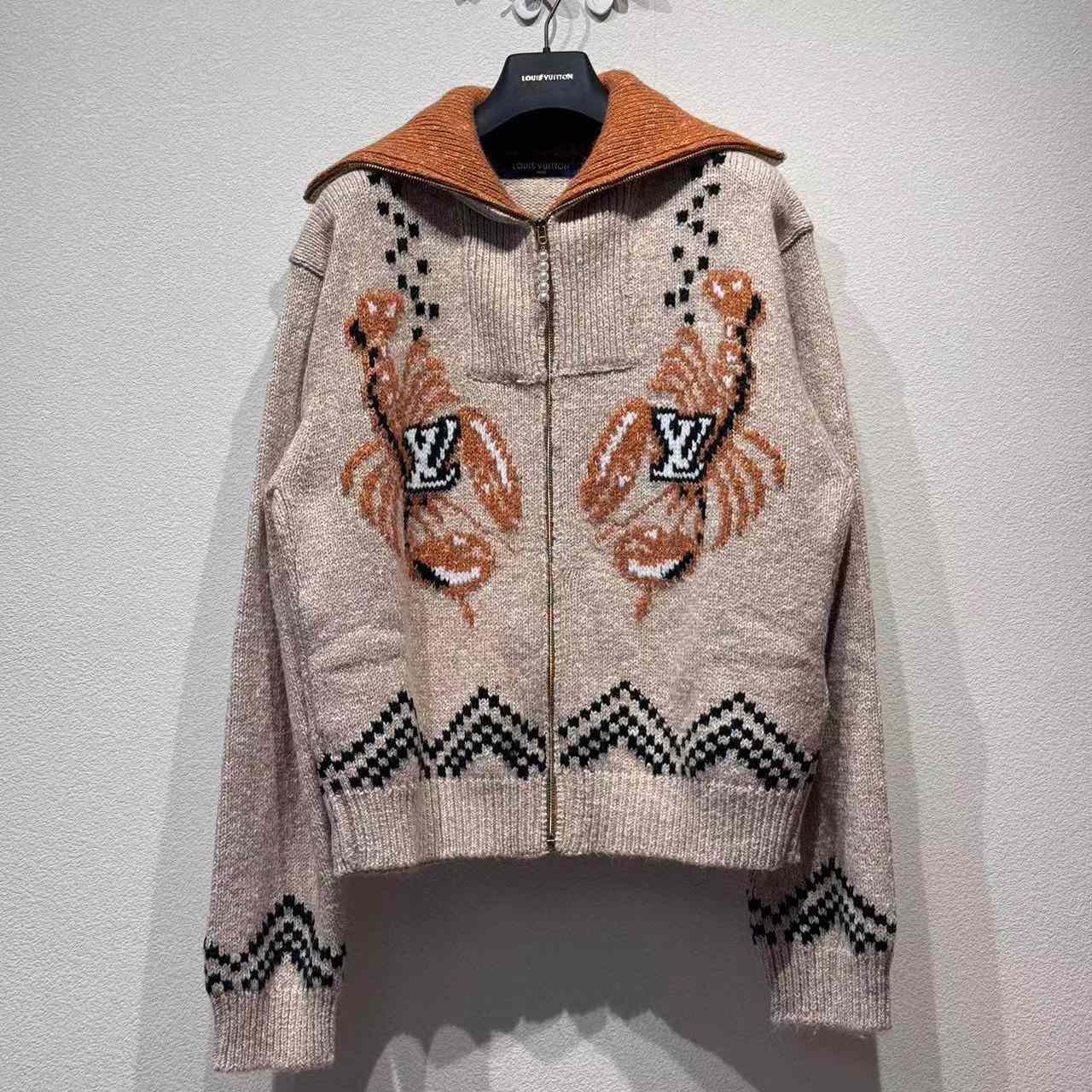 Louis Vuitton Zippered Knitted Blouson   1AIM56 - FashionPlug