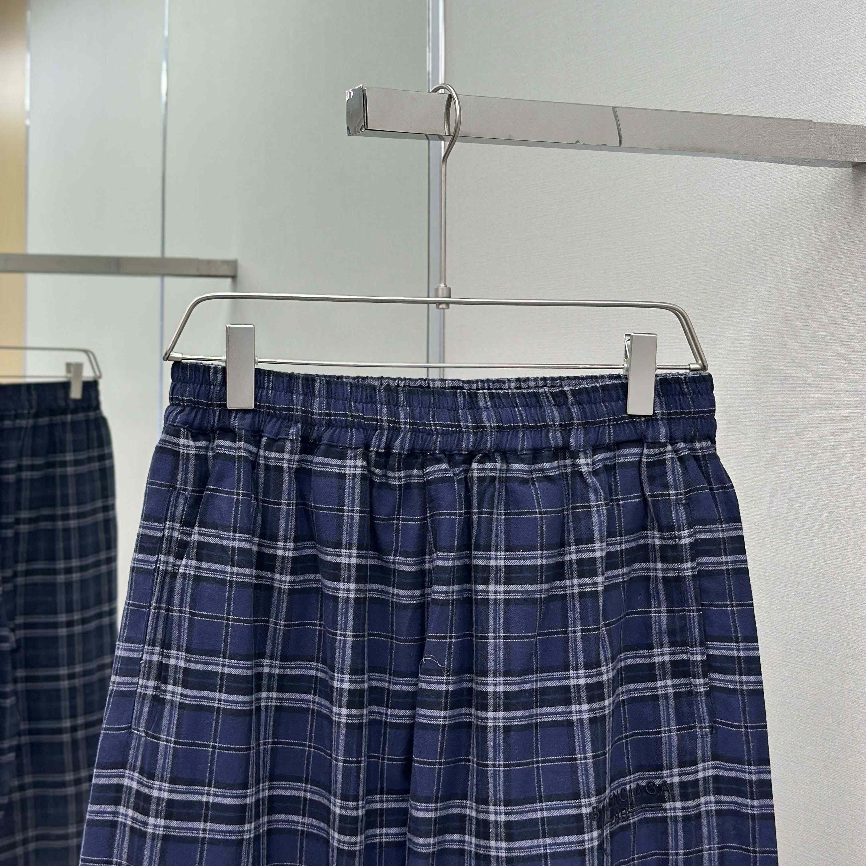 Balenciaga Check Tracksuit Pants - FashionPlug