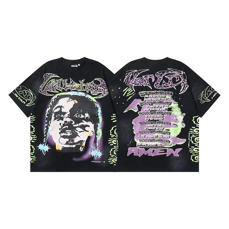 Hellstar Amen T-Shirt 'Black' - FashionPlug