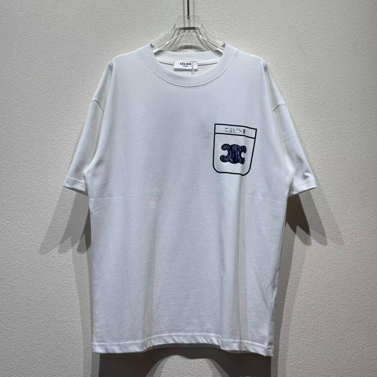 Celine Cotton Tee - FashionPlug