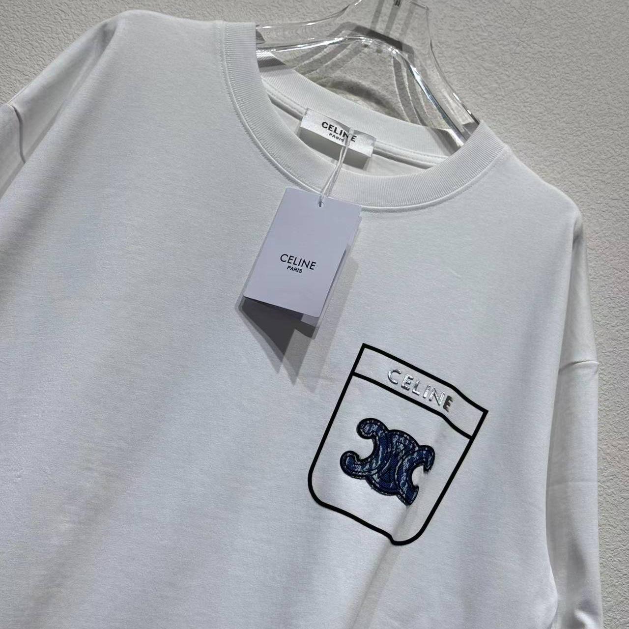 Celine Cotton Tee - FashionPlug