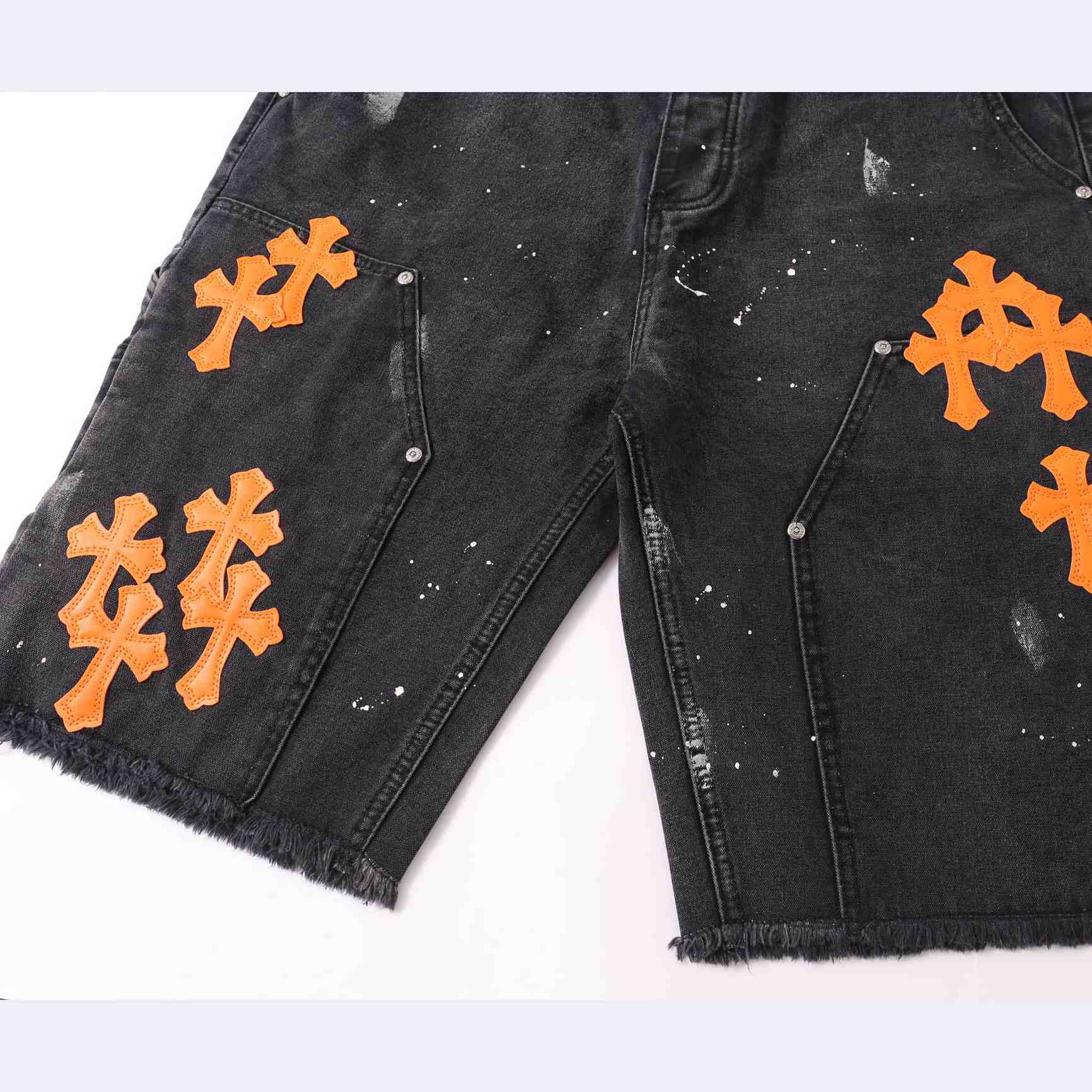 Chrome Hearts Denim Shorts - FashionPlug