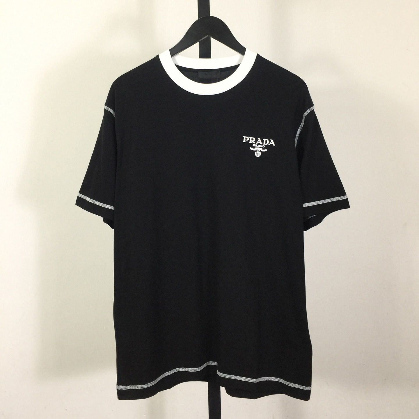 Prada Logo Cotton Tee - FashionPlug