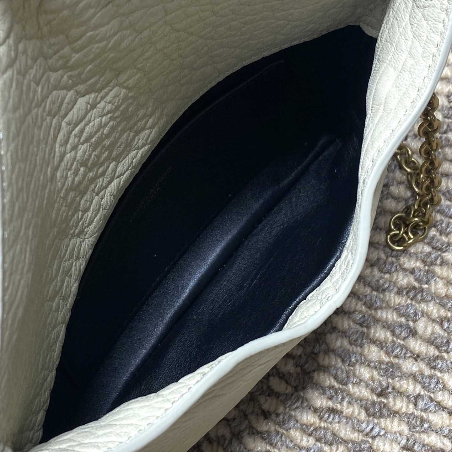 Saint Laurent Cassandre Chain Pouch In Lambskin - FashionPlug