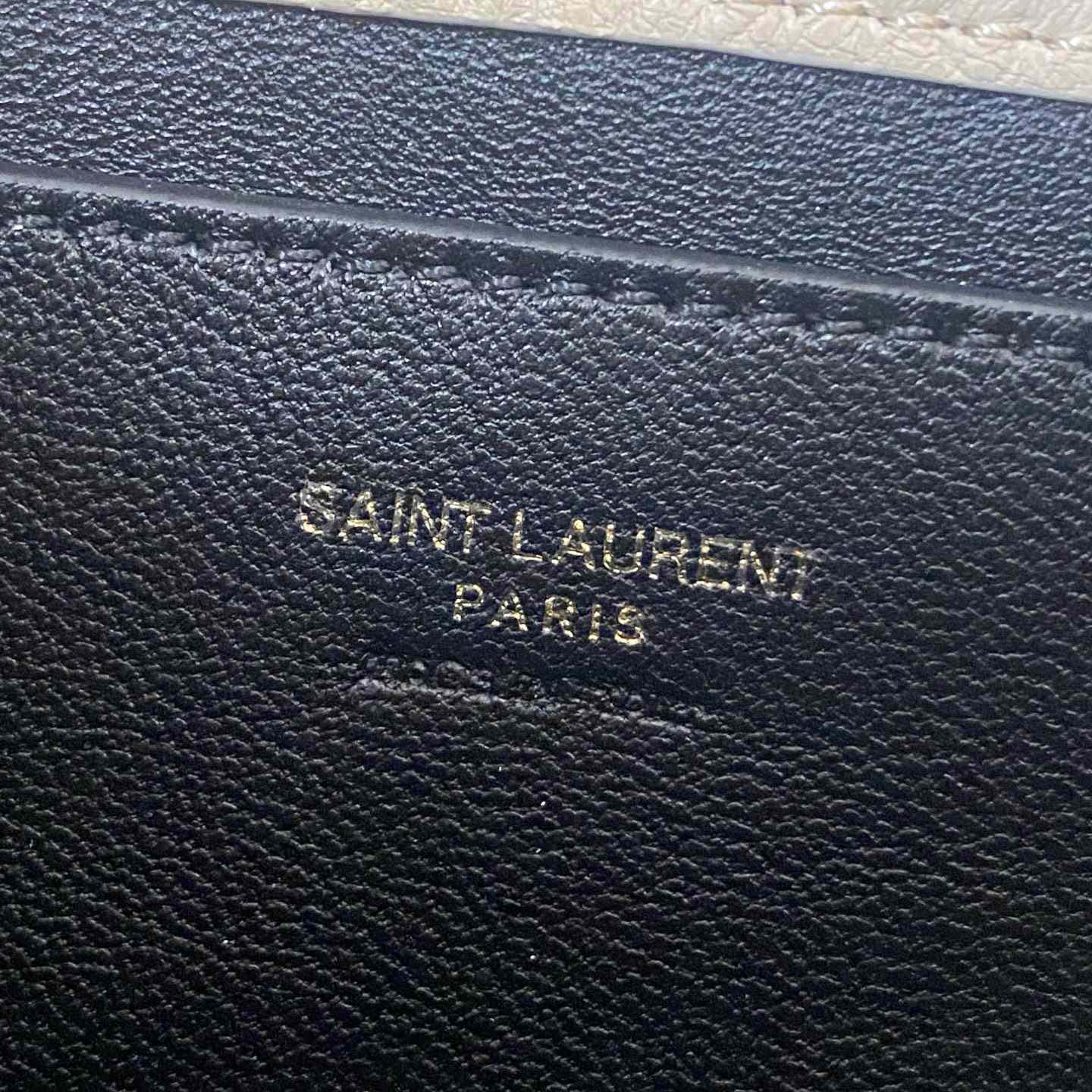Saint Laurent Cassandre Chain Pouch In Lambskin - FashionPlug