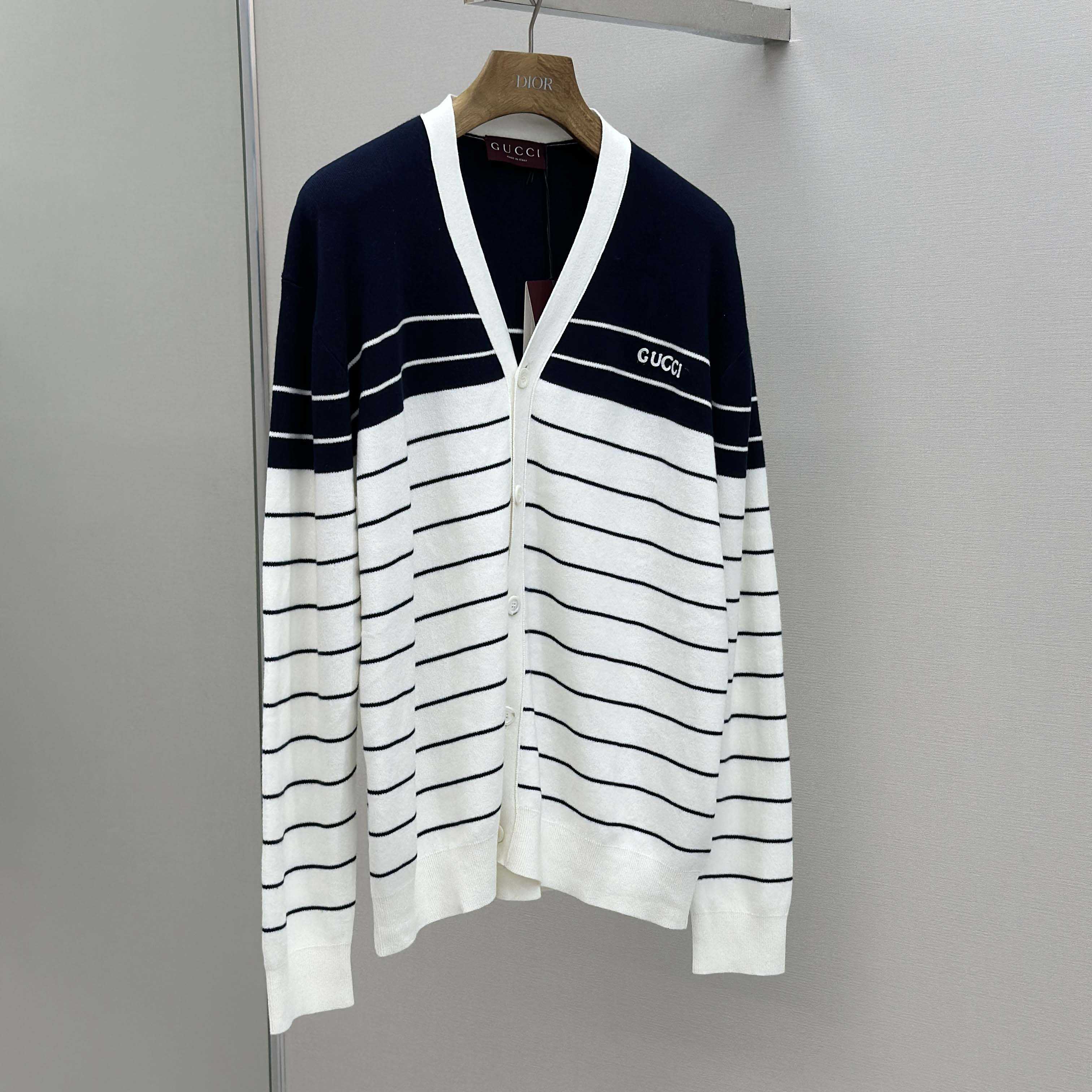 Gucci Cotton Cardigan With Embroidery - FashionPlug