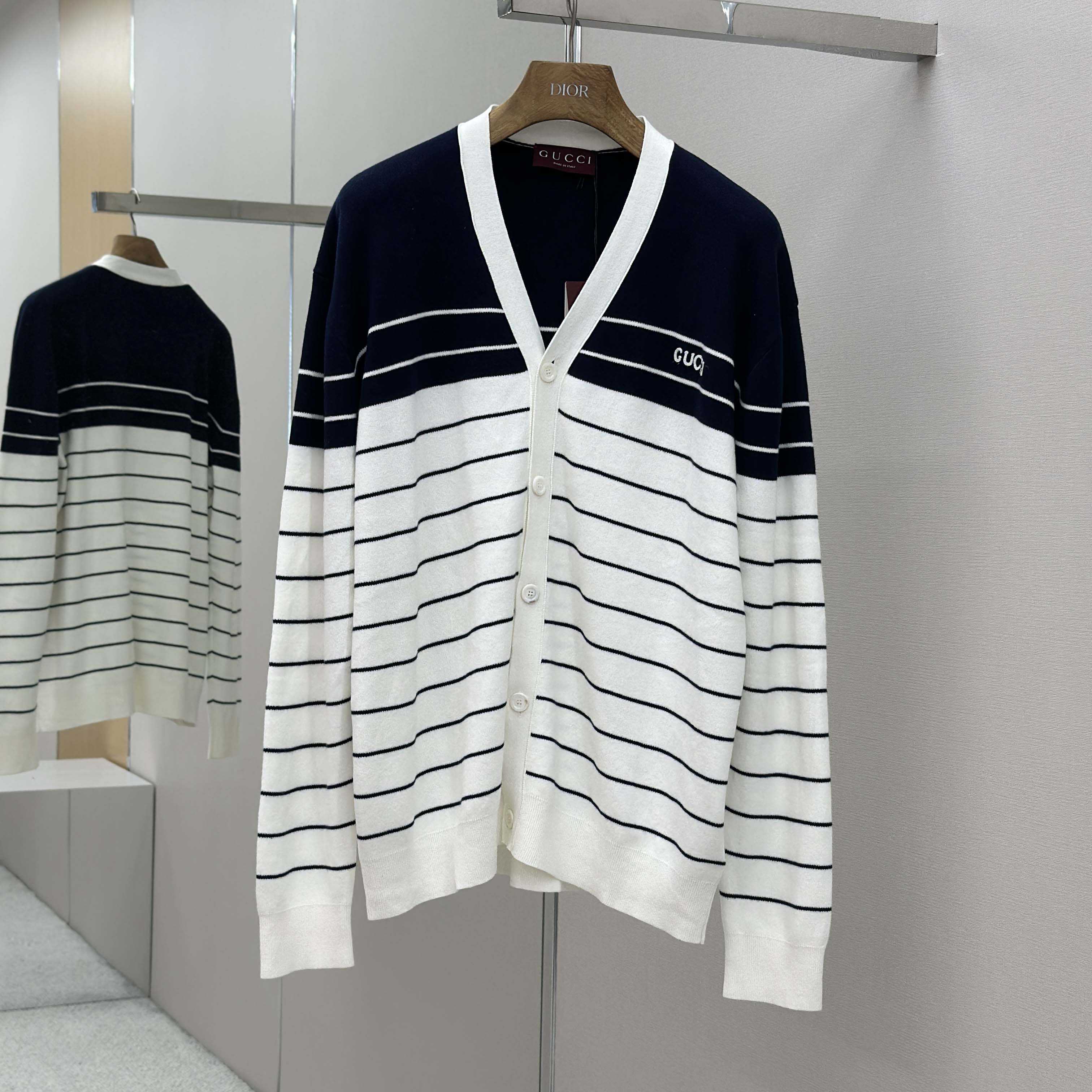 Gucci Cotton Cardigan With Embroidery - FashionPlug