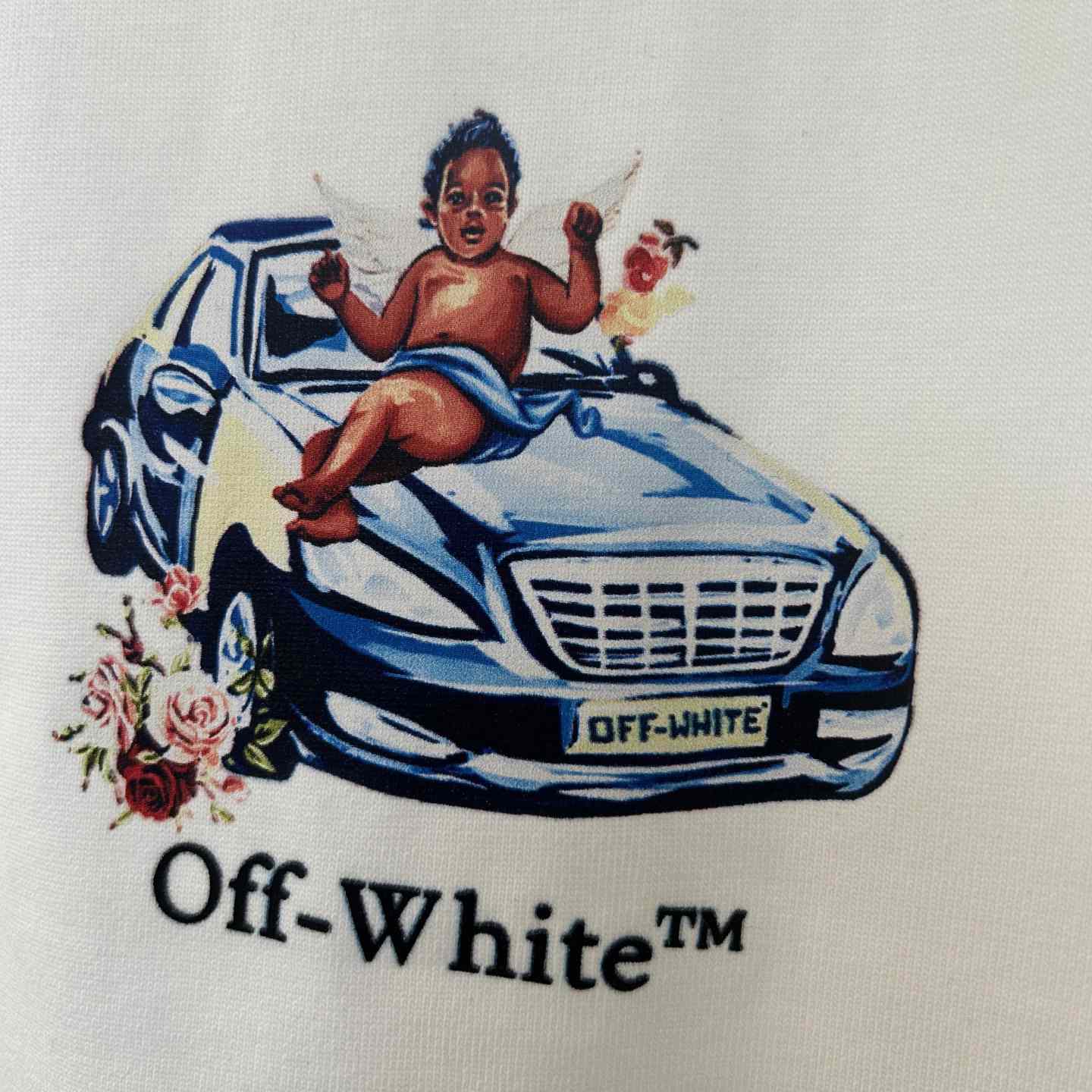Off-White White Fresco Arrow T-Shirt    - FashionPlug
