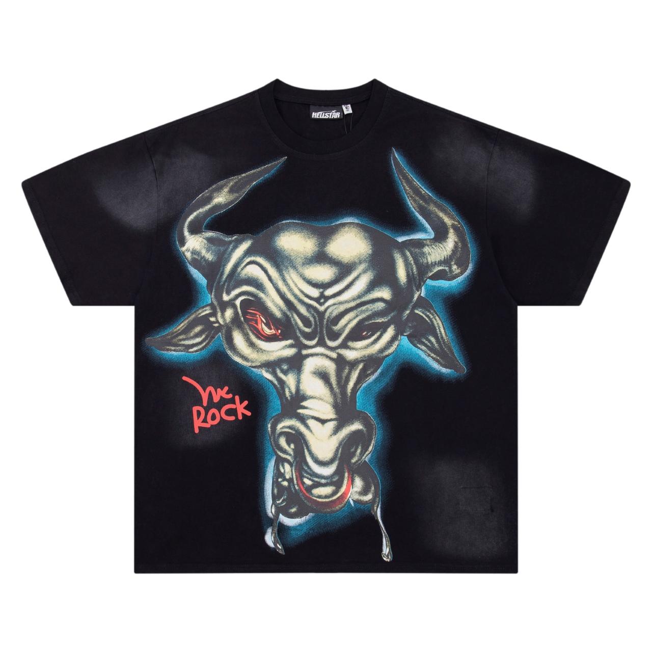 Hellstar x WWE Brahma Bull T-Shirt 'Black' - FashionPlug