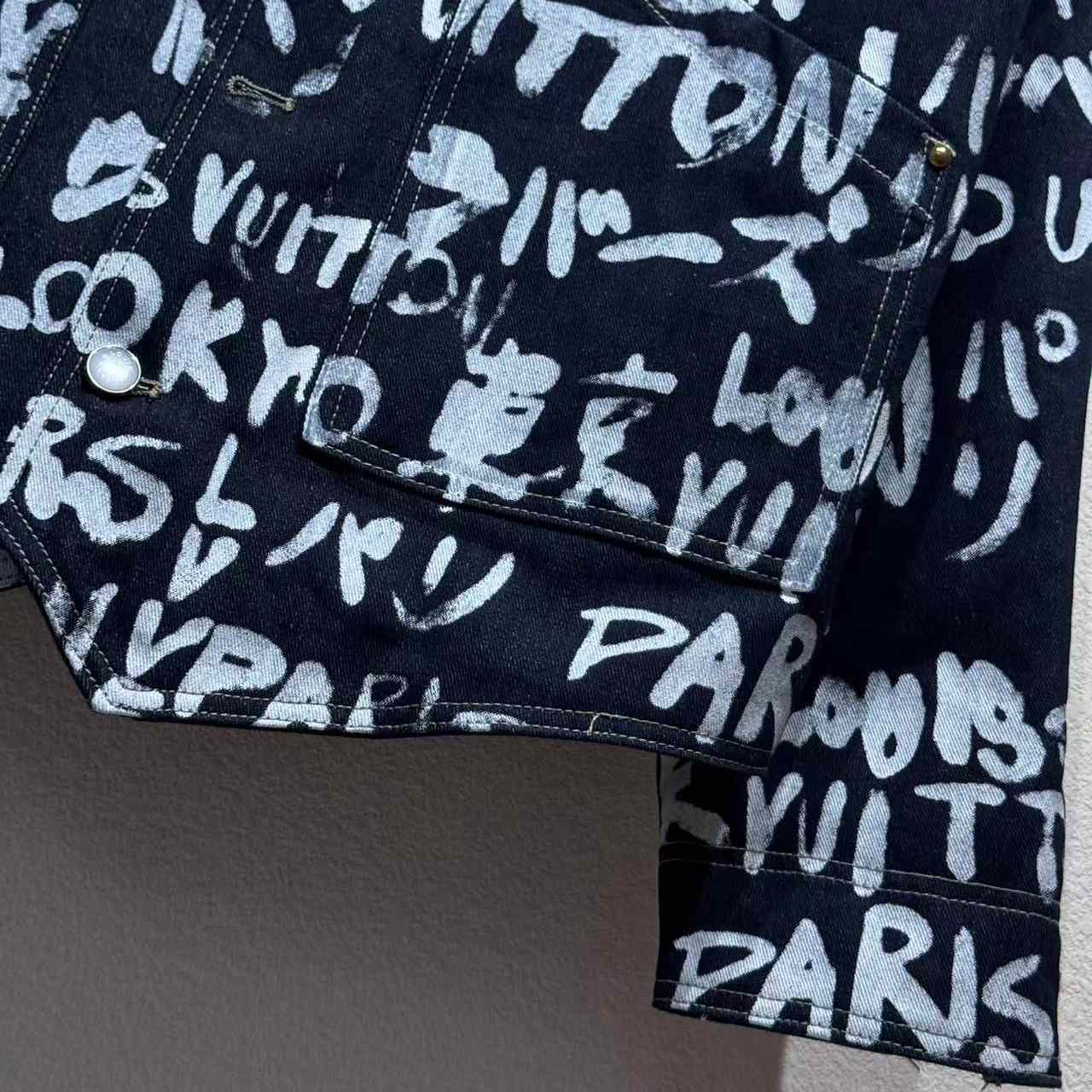 Louis Vuitton Denim Collarless Jacket  1AILLL - FashionPlug